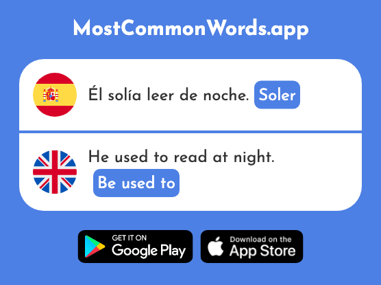 Soler - Be used to (La 559 Palabra Más Común En English)