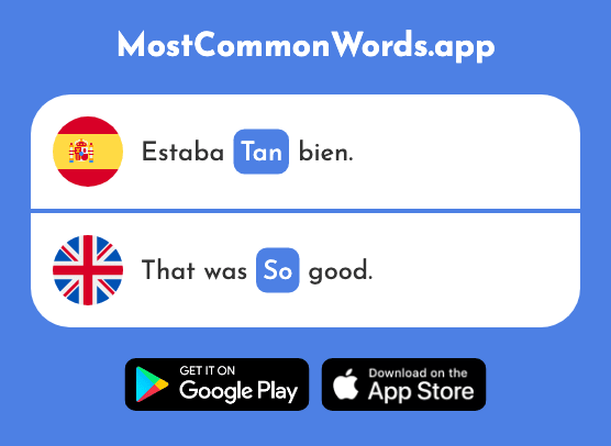 Tan - Such, as, too, so (La 104 Palabra Más Común En English)