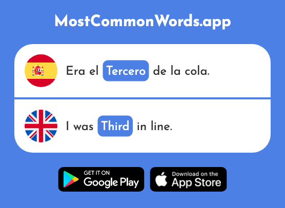 Tercero - Third (La 450 Palabra Más Común En English)