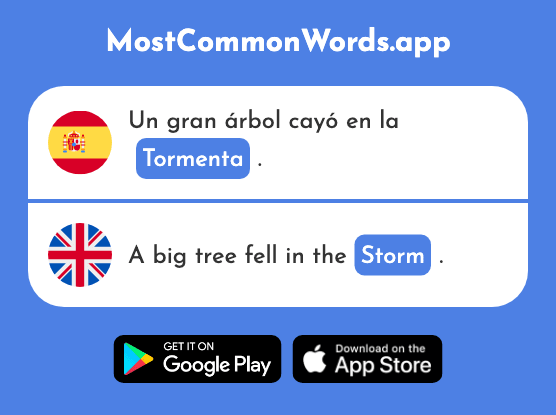 Tormenta - Storm (La 2668 Palabra Más Común En English)