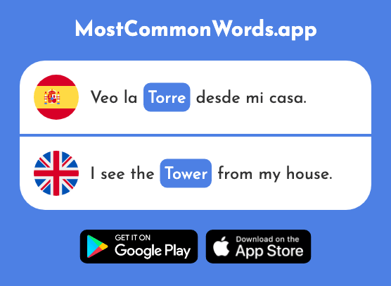 Torre - Tower (La 2138 Palabra Más Común En English)