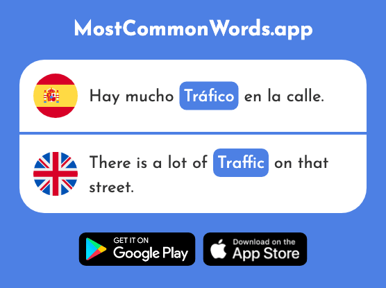 Tráfico - Traffic, trade (La 2226 Palabra Más Común En English)