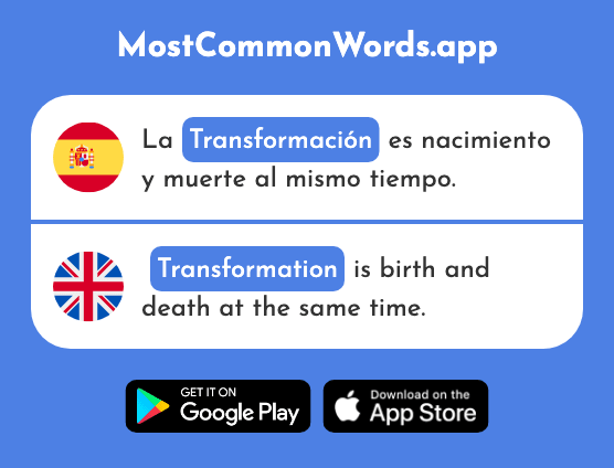 Transformación - Transformation (La 2380 Palabra Más Común En English)