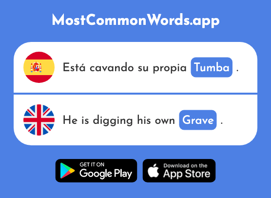 Tumba - Tomb, grave (La 2507 Palabra Más Común En English)