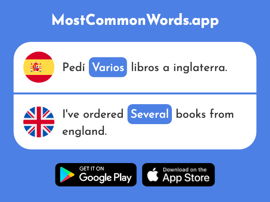 Varios - Several, various (La 386 Palabra Más Común En English)