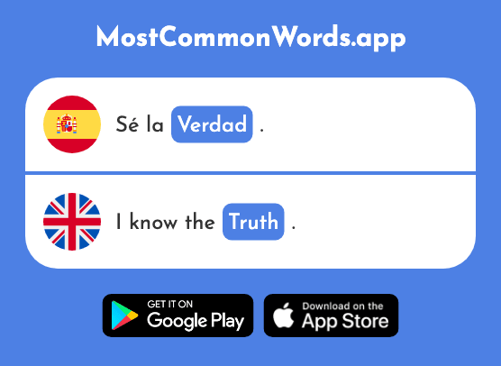 Verdad - Truth (La 176 Palabra Más Común En English)