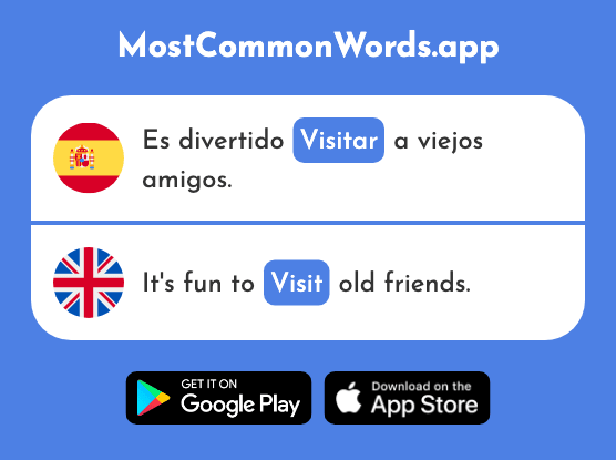 Visitar - Visit (La 792 Palabra Más Común En English)