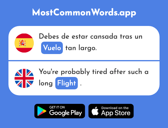 Vuelo - Flight (La 1739 Palabra Más Común En English)